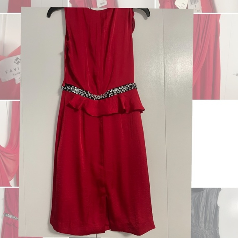 Antonio Melani red dress size 0 - Picture 4 of 5